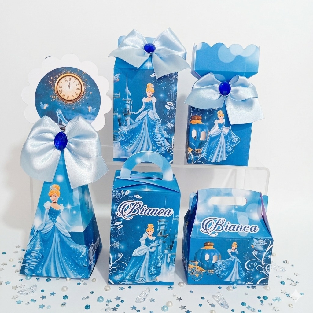 Kit Festa  Cinderela Personalizadas para Festas PEGUE E MONTE/Lembrancinha de Festa /Aniversário
