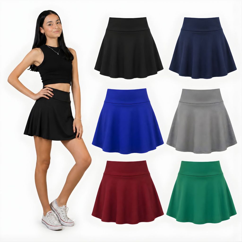 Kit 2 Short Saia Infantil Juvenil Shorts Menina