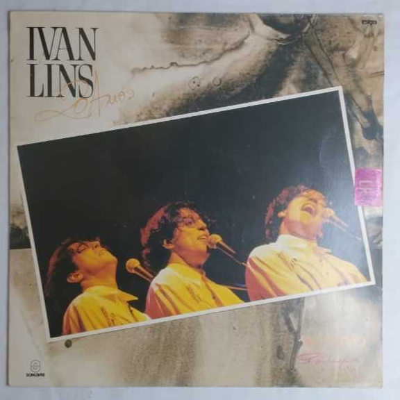 LP Disco de Vinil Ivan Lins 20 Anos Ao Vivo Com Encarte Estado Impecável Audição Excelente