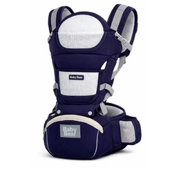 Canguru para Bebê Ergonômico 3 em 1 com Assento Mochila Infantil Ajustável 0 a 36 Meses até 15,5kg AZUL MARINHO