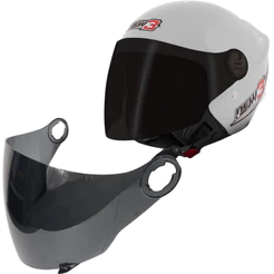 Viseira Fume New Liberty 3 New Atomic Taurus Joy 23 Polivisor Aberto
