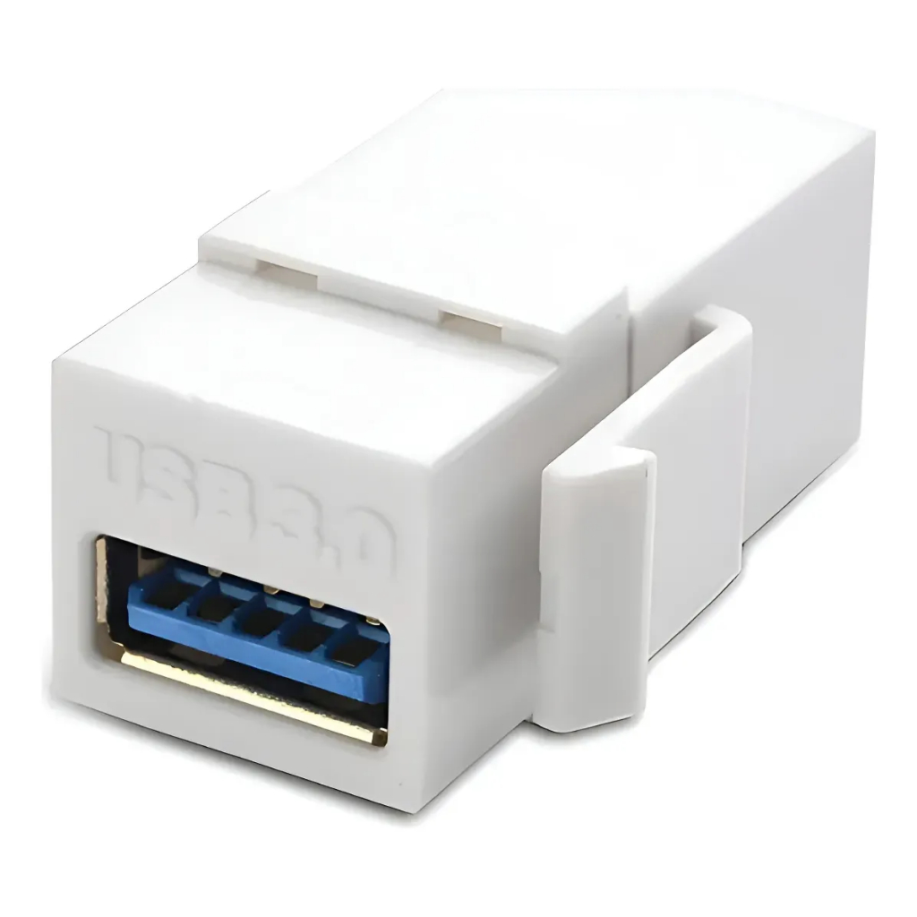 Keystone Emenda USB 3.0 Embutir em Painel, Tomada ou Espelho usb 3.0