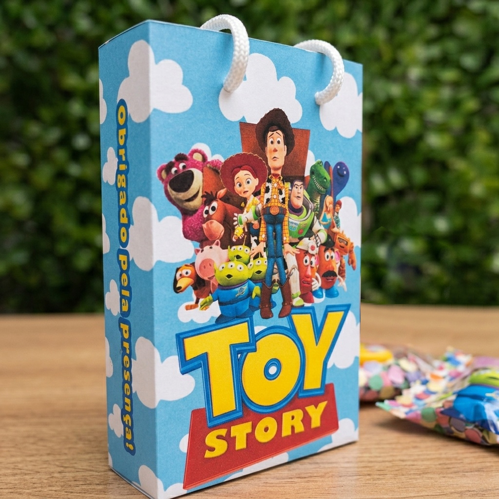 TOY STORYE Sacolinha Festa Aniversário Infantil PEGUE E MONTE Lembrancinha Mimos