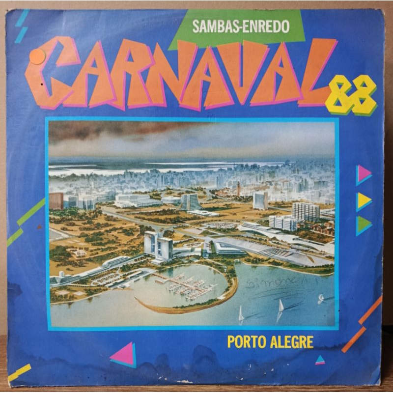 LP Sambas-Enredo - Carnaval 88 - Porto Alegre - com encarte (305)