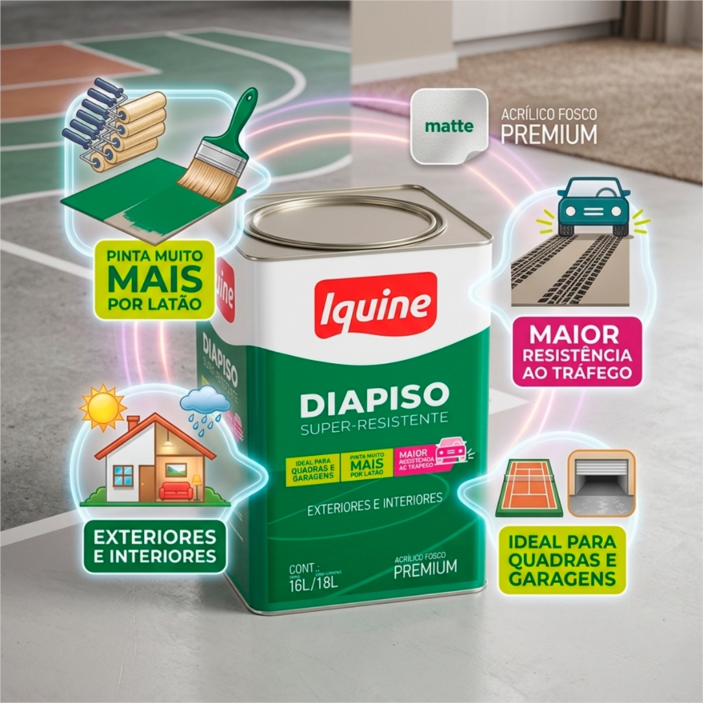 Tinta Piso Acrílica Acetinada Tinta Estacionamento e Garagem Tintas de Pisos e Q