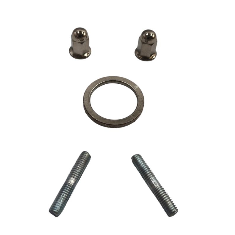 kit Parafuso Prisioneiro fixação Escape Porca Anel Vedação Completo Biz 100 1998 Até 2005 MGL 16110