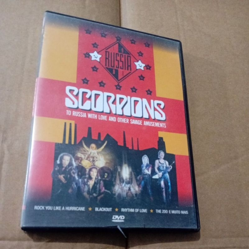 Dvd Scorpions Rússia raridade top usado em boas condições raridade precinho usado funcional