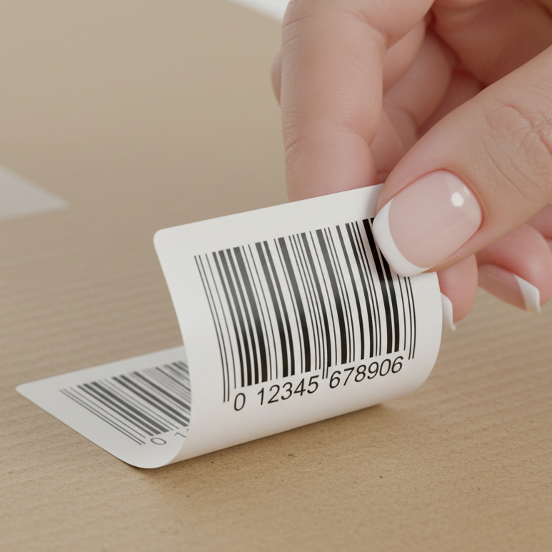 Etiquetas Com Códigos de Barras para Leitor | 34x23mm | 1000 Etiquetas Adesivas Personalizadas