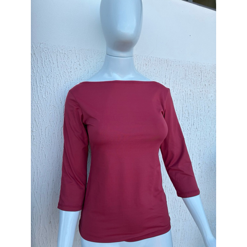 blusa gola canoa cor marsala TAM M a GG