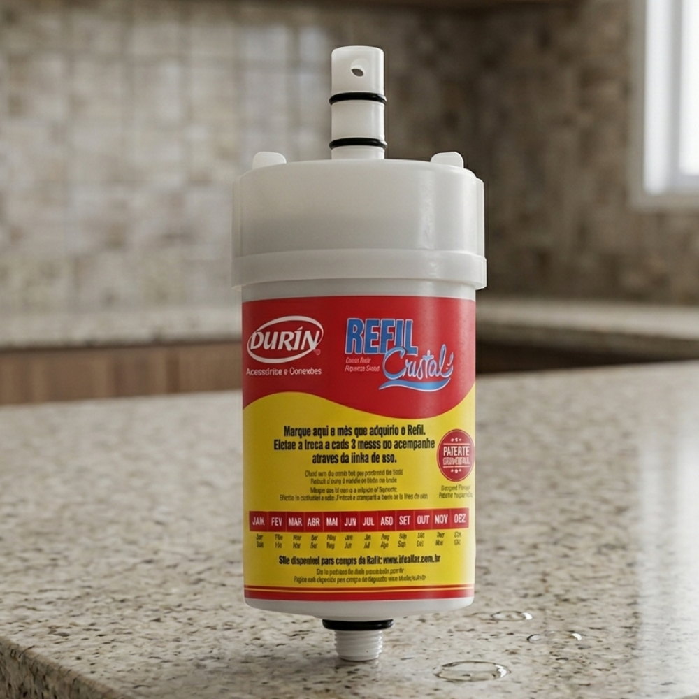Refil Vela Filtro Para Purificador De Água Cristal 01098 Durín