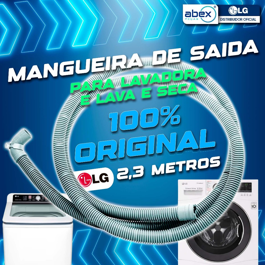 Mangueira De Saida Lava E Seca LG 2.30 M 5214FR3188G WD-12596RD WD1412 WD14311 WD14312 Original