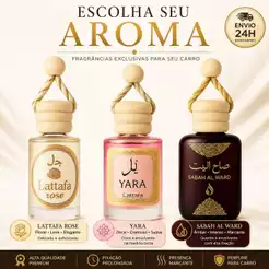 Cheirinho Árabe 10ml para Carro – Aromatizante Automotivo de Pendurar | Escolha sua Fragrância