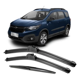 kit Jogo Palhetas Limpador de Parabrisa Paleta Silicone Chevrolet Gm Spin 2012 a 2022