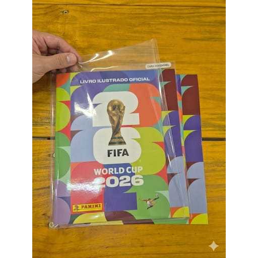 Kit 2 Capas Plástica Protetora Álbum Copa Do Mundo