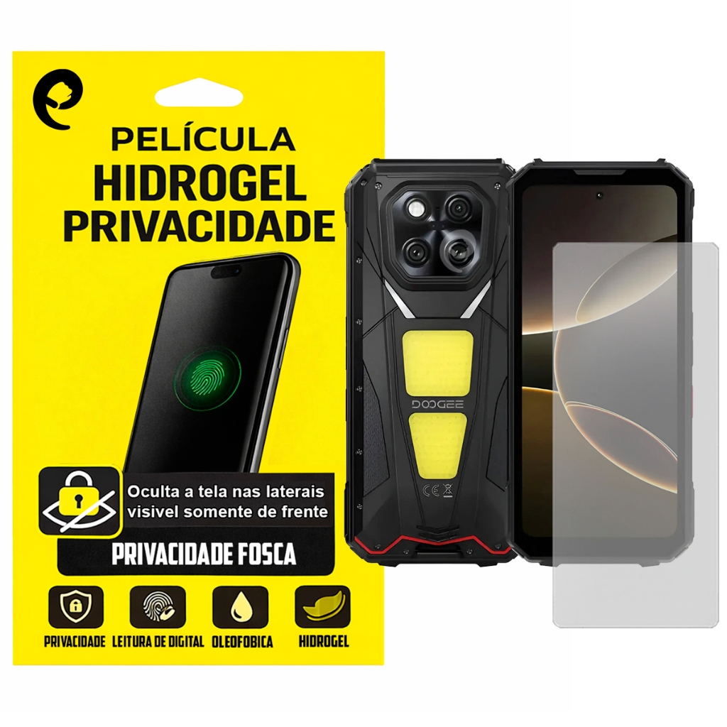 Película (Privacidade) Fosca Hidrogel Slim TPU Protetora Compativel com celular Smartphone Doogee V Max