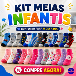 Meias Infantis Confortáveis: Até 52% Off! 🧦
