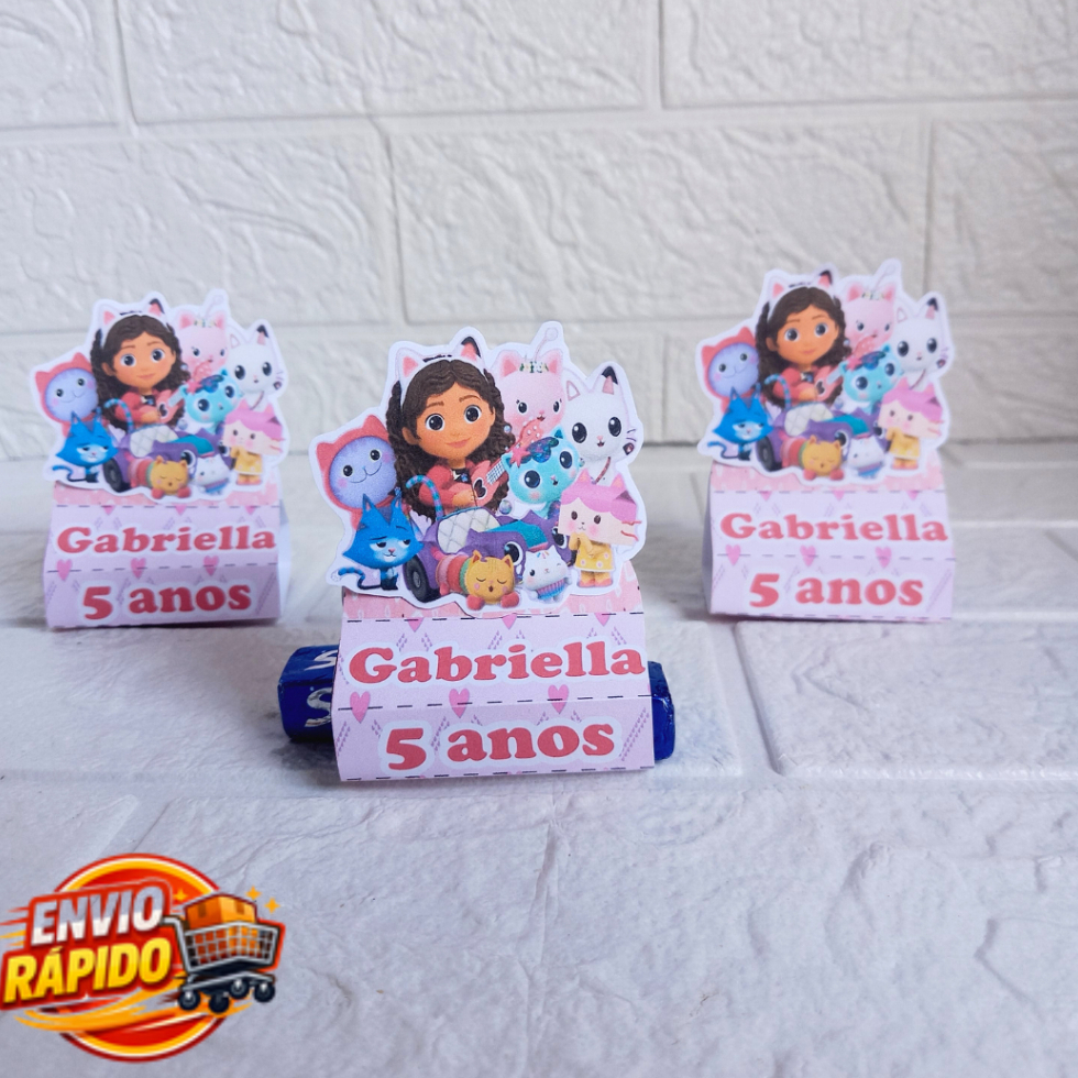 Porta Bis Duplo A casa mágica da Gabbi Personalizado| Lembrancinha| Festa Infantil/aniversário