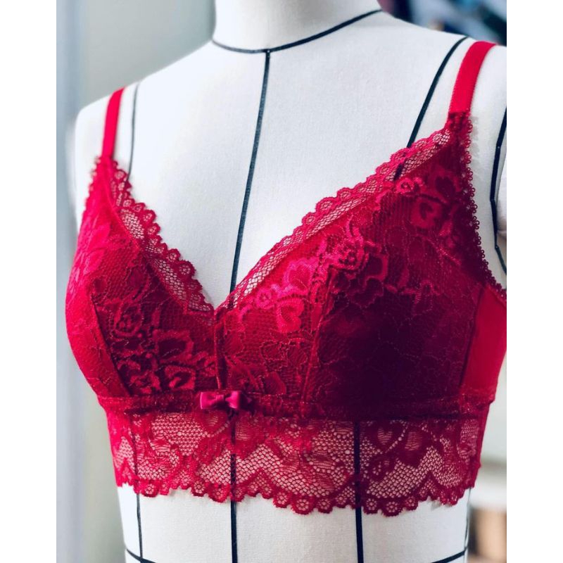 Sutiã Renda Plus Size Sem Bojo Reforçado Sustentação Soutien Lingerie Moda Íntima