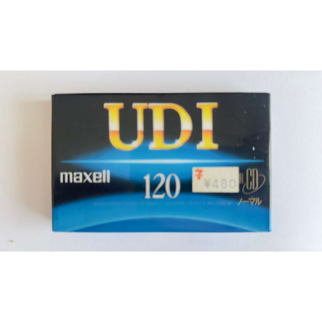 Fita Cassete Maxell UDI 120 minutos - Japan - K7 Virgem Lacrada - Tape Deck