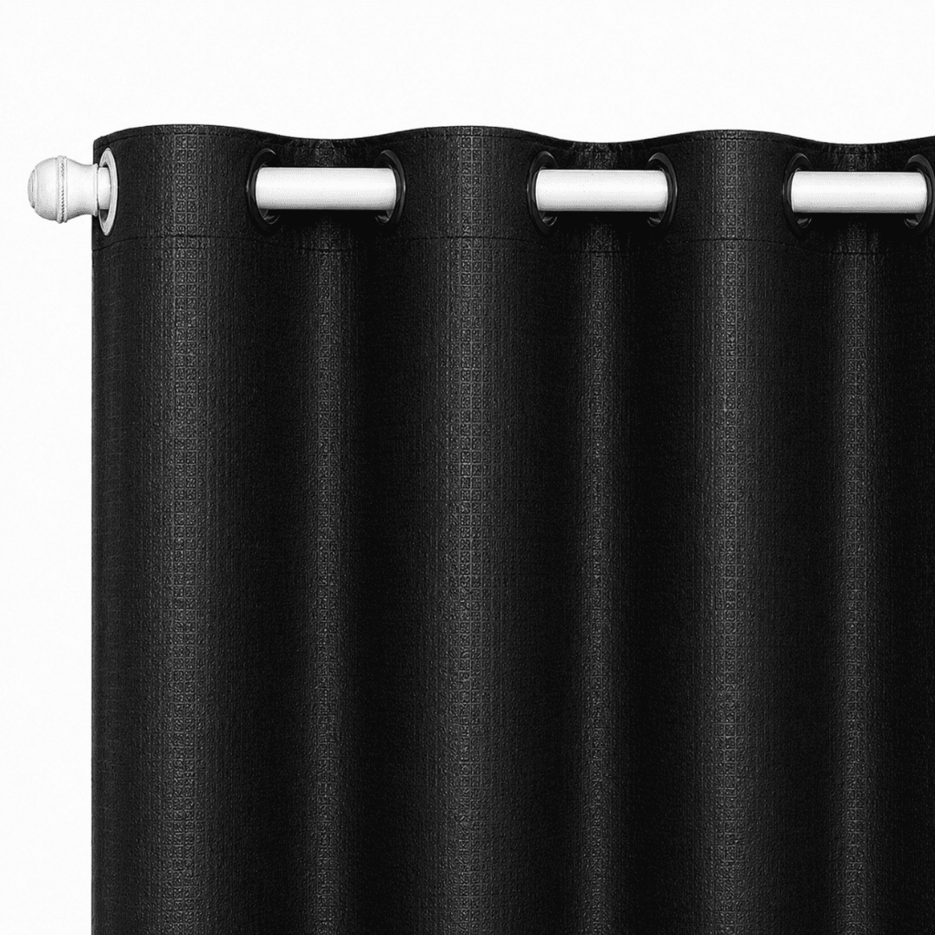Cortina Blackout 1,10m x 1,30m Para Sala e Quarto Folha Única Prata
