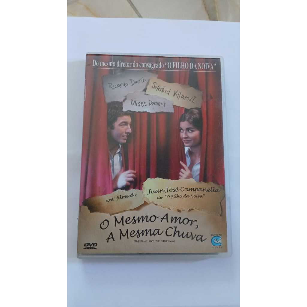 DVD O MESMO AMOR, A MESMA CHUVA - ORIGINAL - RICARDO DARIN
