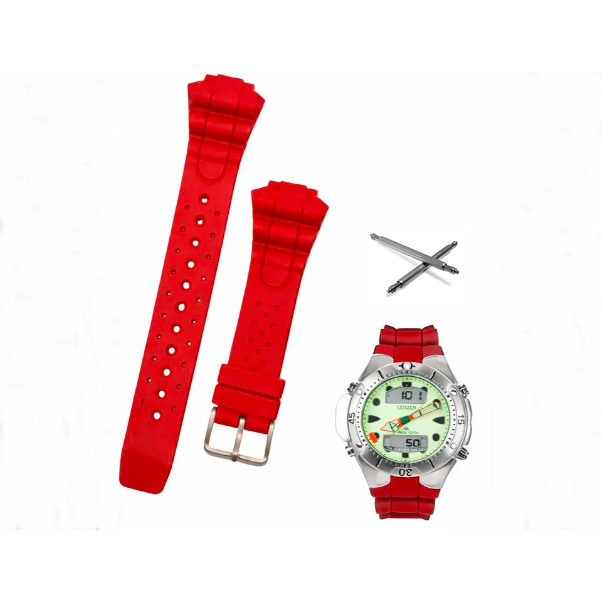 Pulseira Compatível  Aqualand Jp1060 Bj2040 Al0050 B740 Vermelha + Pinos