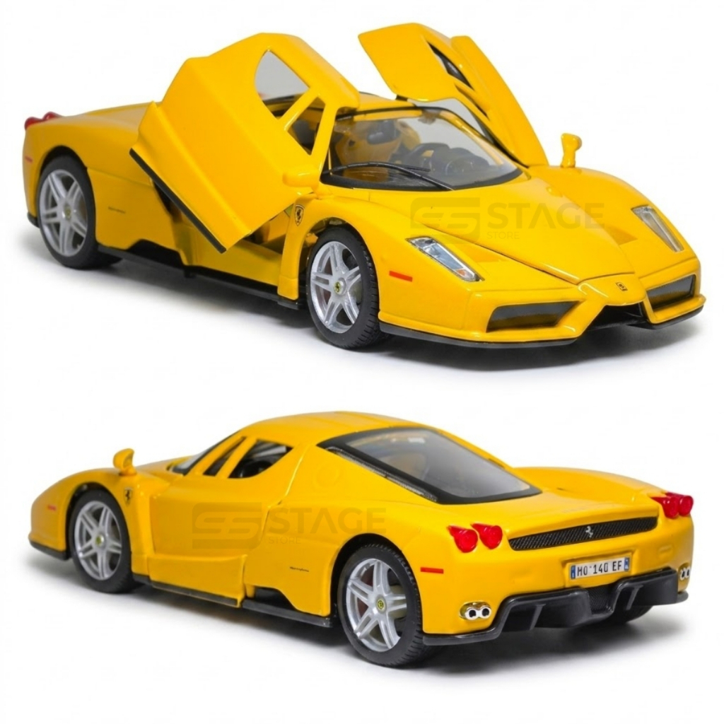 Miniatura De Ferro Ferrari Enzo Ferrari 18cm 1/24 Bburago