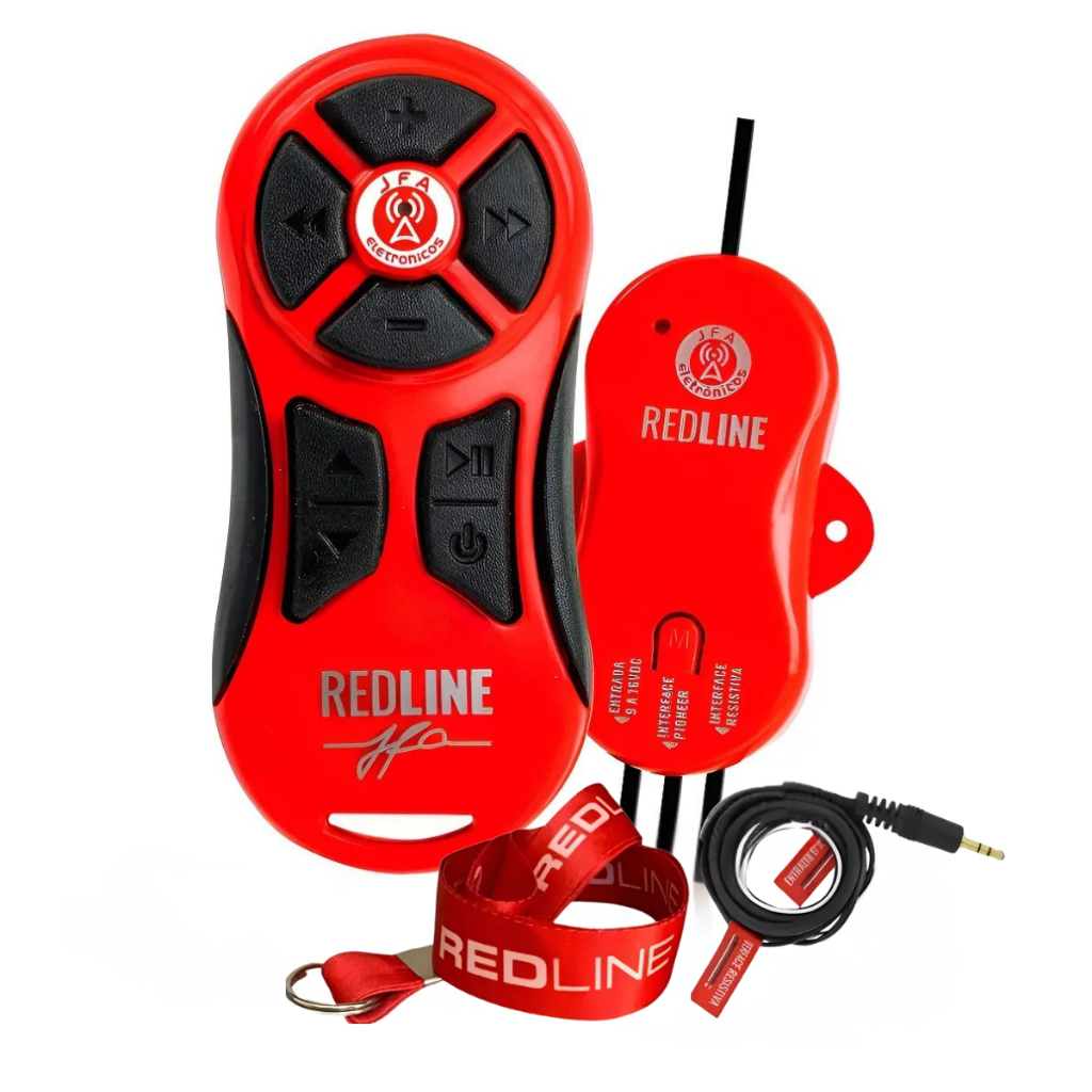 Controle Longa Distância JFA Redline WR 1200m Universal 8 Botões Som Automotivo