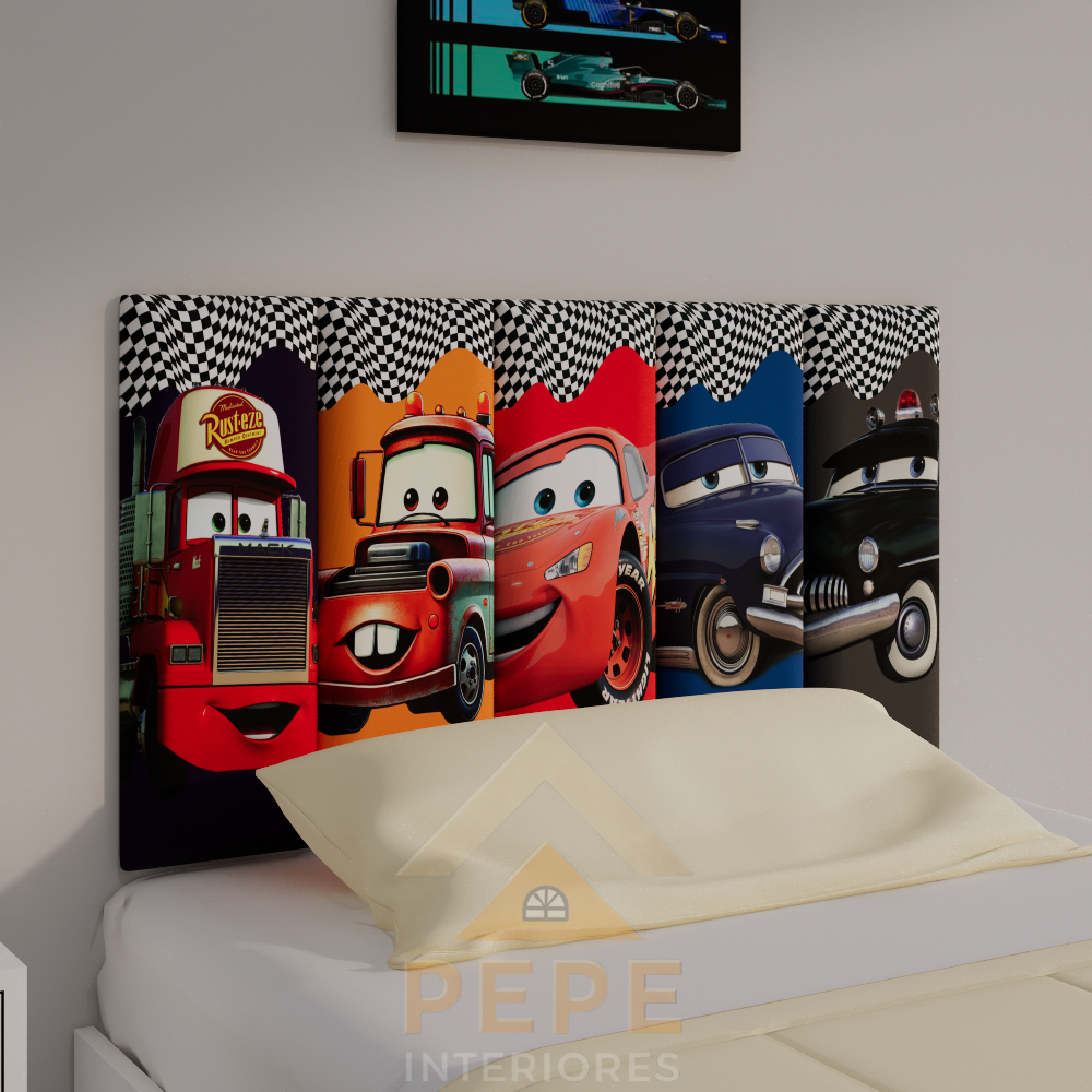 Cabeceira de Cama Menino Infantil Modular Auto Colante  - Envio Imediato
