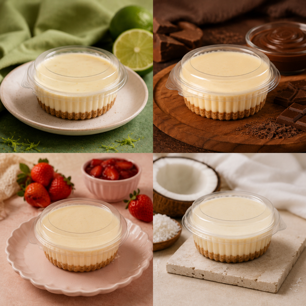 100~300 Embalagem Pote 170ml B642 Mini Doce Mousse Torta Pavê Morango do Amor