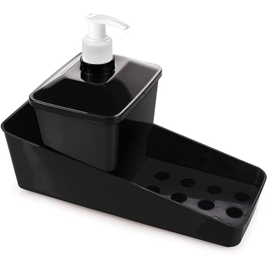 Conjunto Porta Detergente e Esponja para Pia Cozinha Plasútil