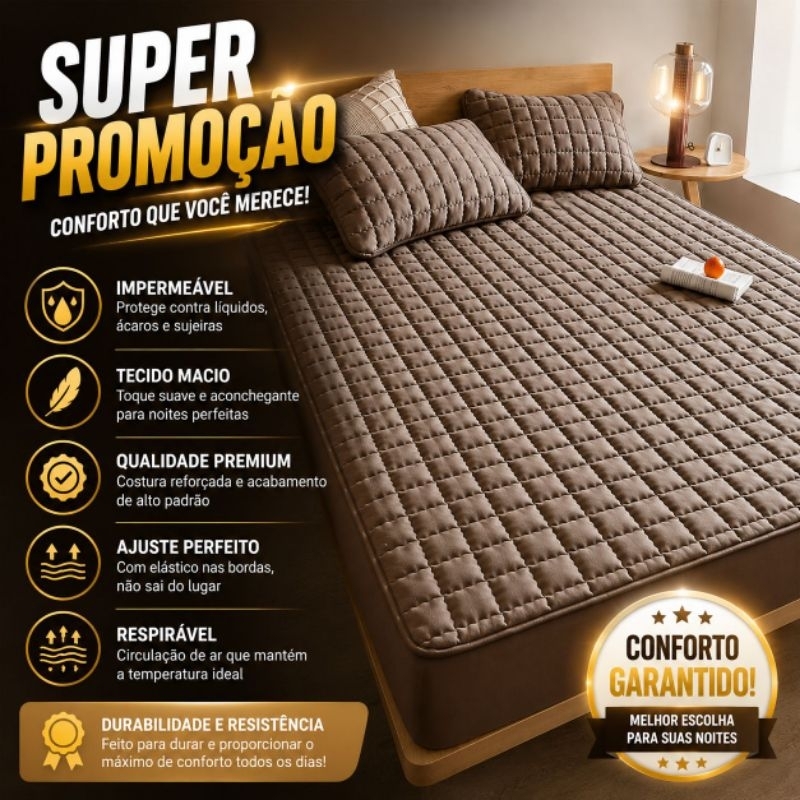 Capa de Colchão Impermeavel Protetor Matelado Ultrassonico Com Elastico ( PROMOÇÃO )