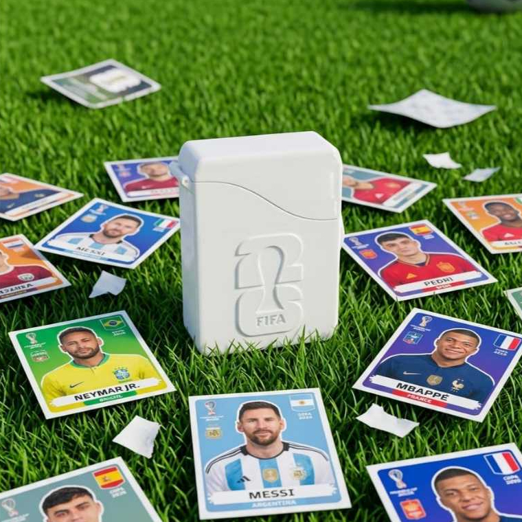 Caixa Porta Figurinhas Copa Do Mundo 2026 | Organizador de Figurinha Estojo Case