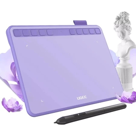 Mesa Digitalizadora UGEE S640 6,3 Polegadas Caneta Stylus Profissional para Desenho Arte e Design