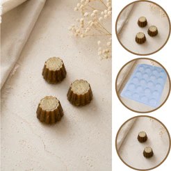 1~10 Forma Simples 9289 - Bombom Pudim (B8) em Acetato BWB Para Doces de Chocolate e Confeitaria Páscoa. (CHOCO)