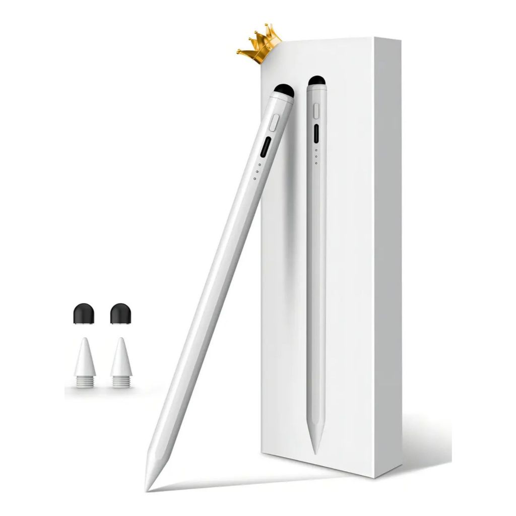 Caneta Touch Sylus Pencil 1.0 Para Ipad Magnética Compatível com Ipad air 4, 5, 6, 7 e 8 geração Caneta Para Ipad Branca