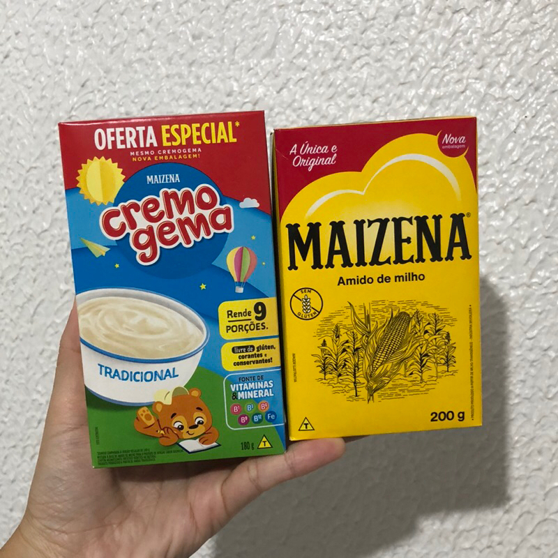 Kit Cremogema Tradicional 180g + Amido de Milho Maizena 200g