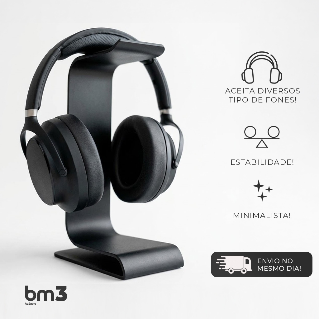 Suporte de Fone Headset e Home Office
