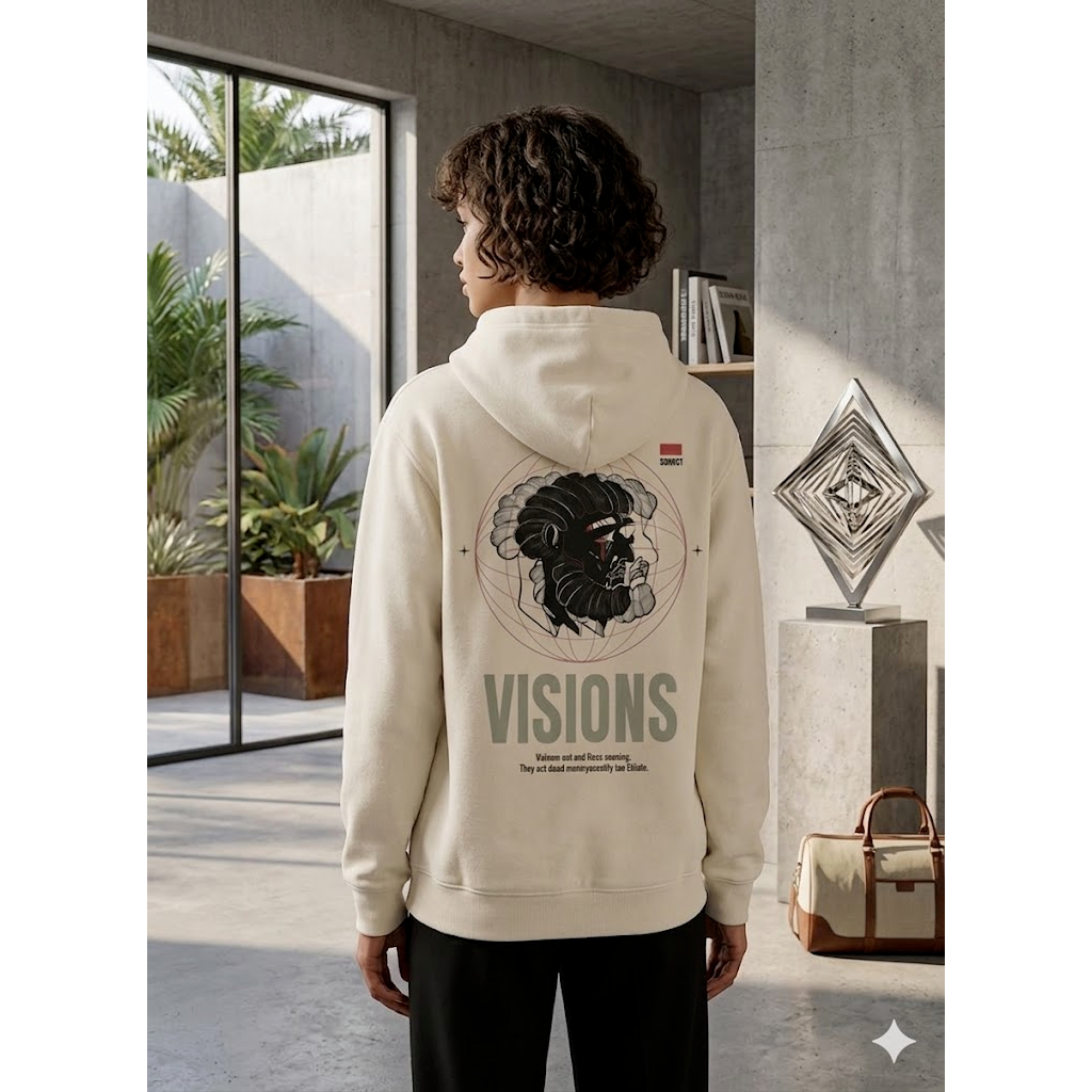 Moletom Visions Estampado Casual Unissex Masculino Feminino Promoção Casaco Fofo Flanelado Inverno Conforto Envio Rápido