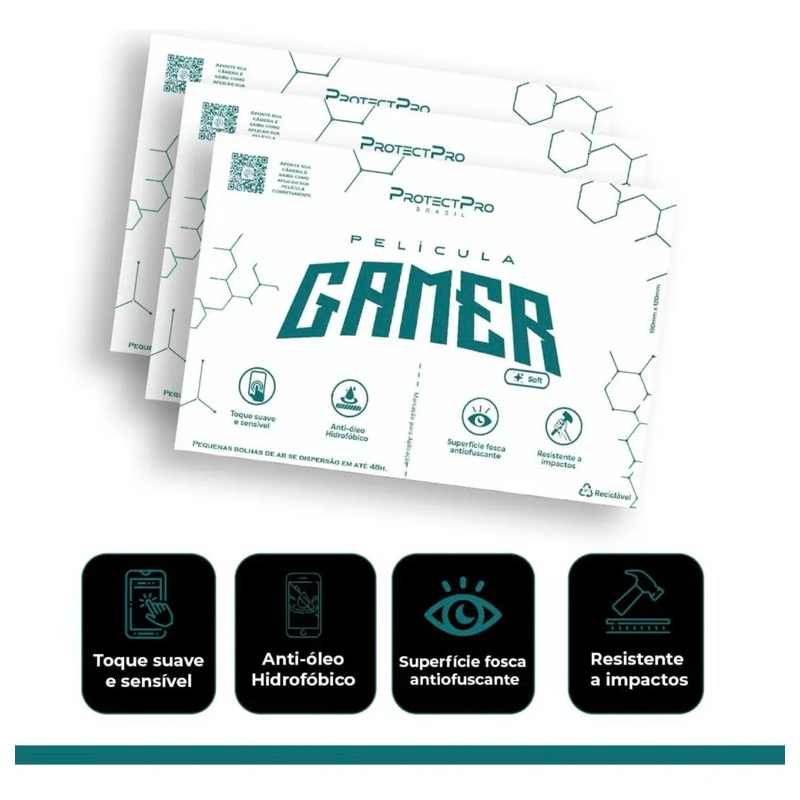 Película hidrogel Gamer anti-reflexo Samsung S25, S26, S24, S23,S22