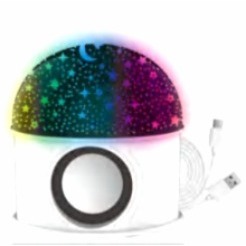 Projetor de Galáxia e Estrelas Bluetooth AL-L200 – Luminária de Mesa com Som Integrado e Conexão USB - Panda