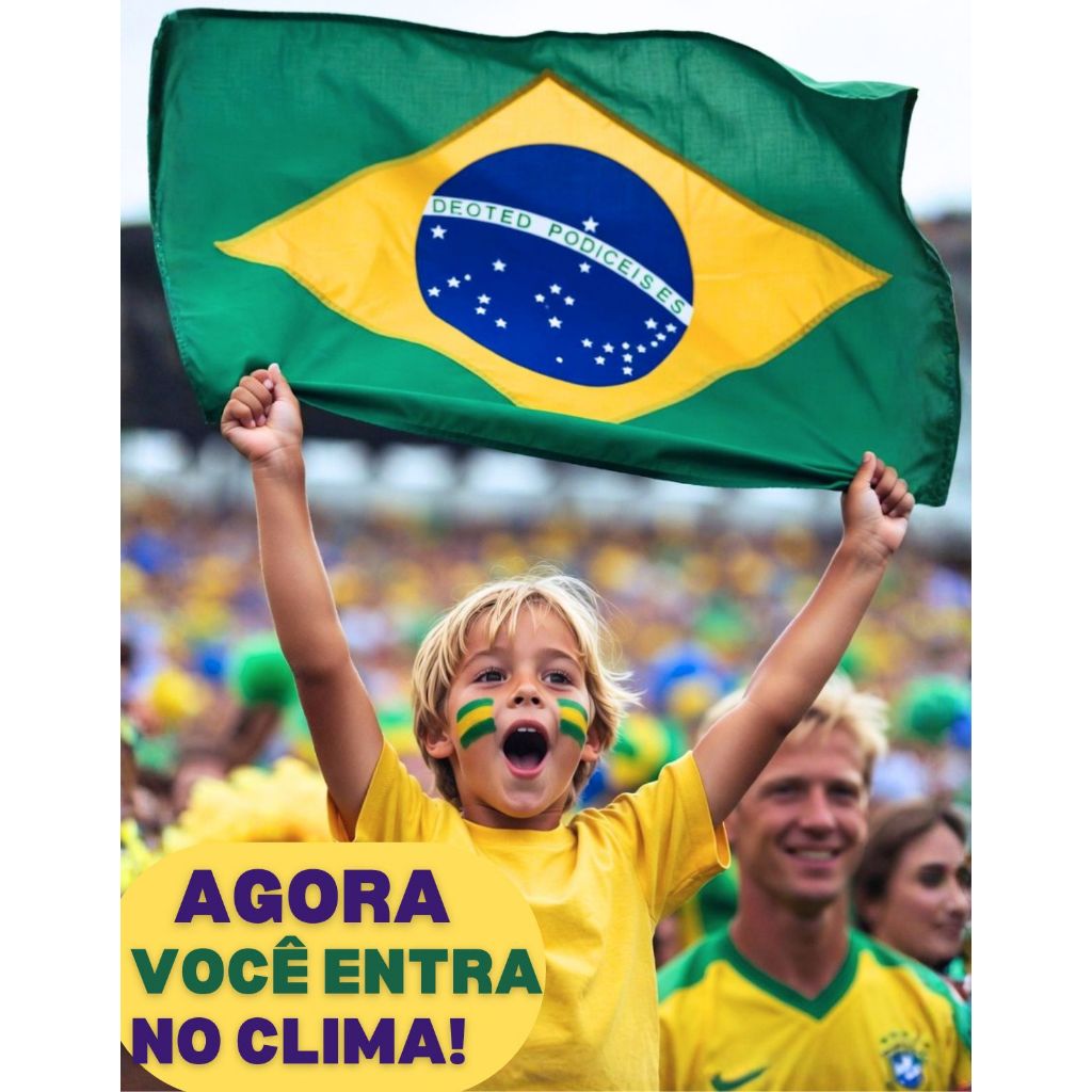 Bandeira do Brasil Copa do Mundo Jogos Seleção Torcida em Tecido Poliester 150x90cm 60x90cm 150x300cm 120x175cm