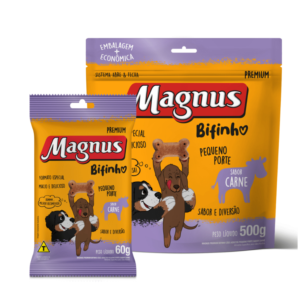 Magnus Bifinho Para Cães Pequenos Sabor Carne