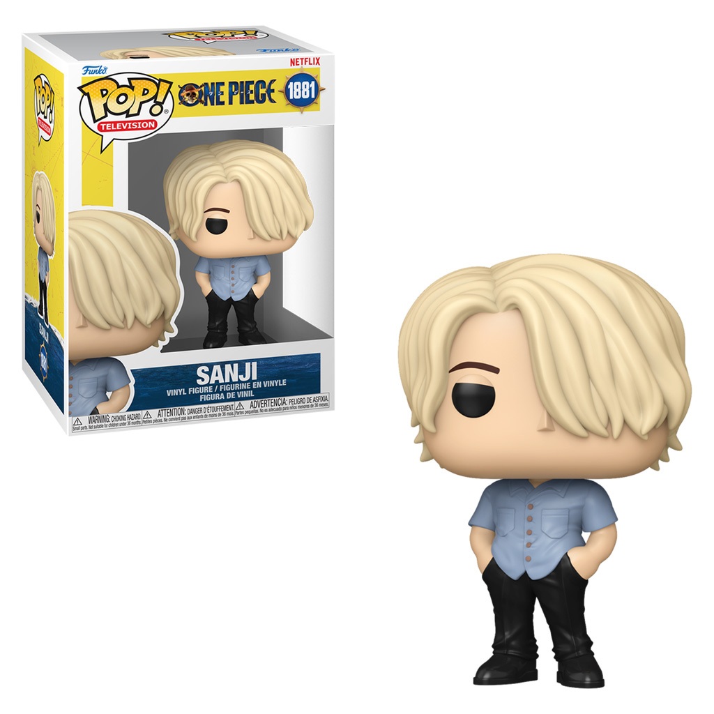 FUNKO POP TELEVISION NETFLIX ONE PIECE - SANJI 1881 NOVO ORIGINAL