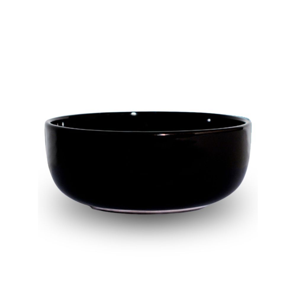 Bowl Tigela Cumbuca em Cerâmica 650ml | Sopas Caldos e Sobremesas Preto