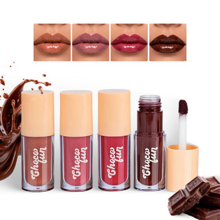Choco Fun Lip Tint Cream Gloss Labial Lápis Contorno Labial Retrátil Choco Fun Fenzza