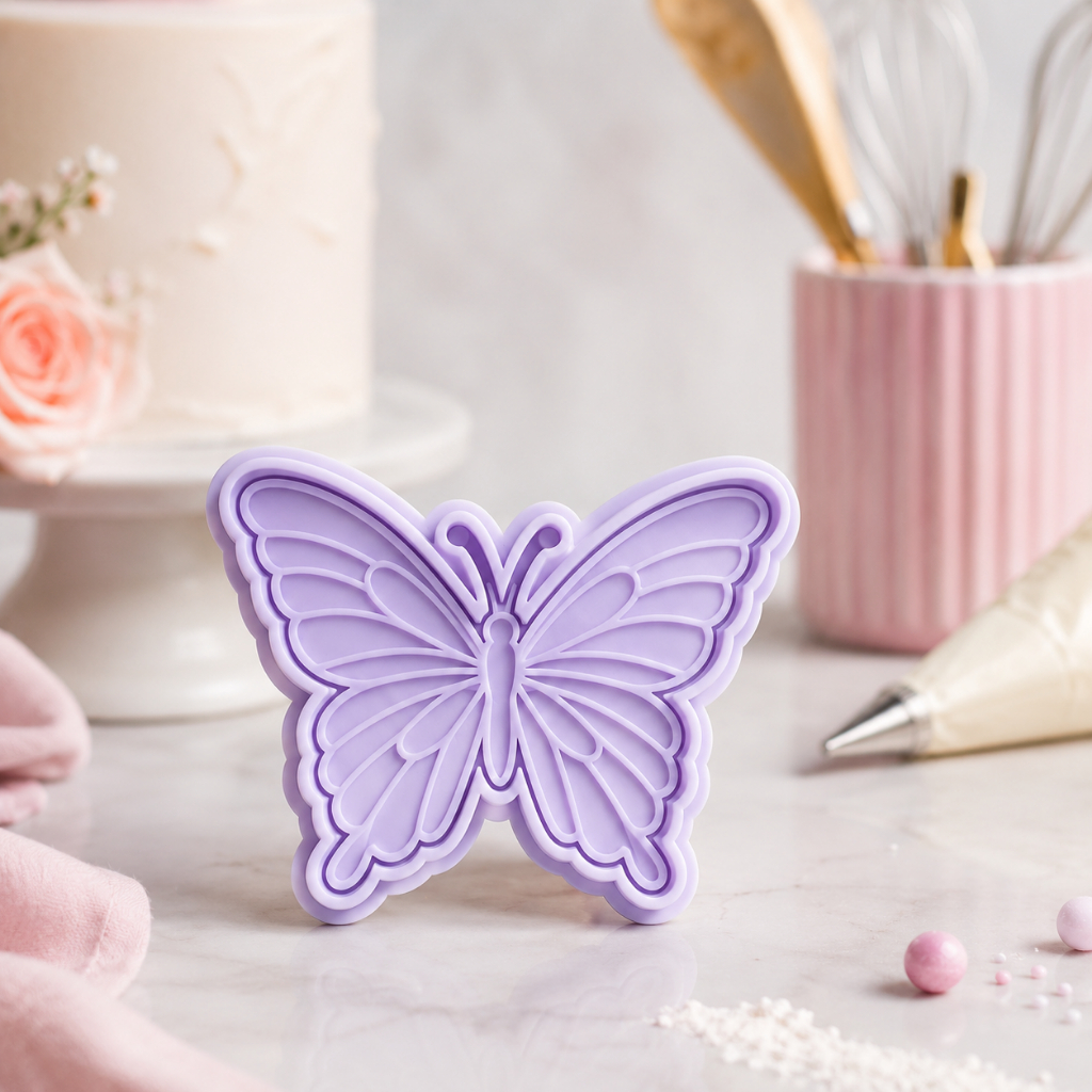 Cortador Borboleta Para Biscoito Confeitaria e Artesanato Pasta Americana Massas Borboleta