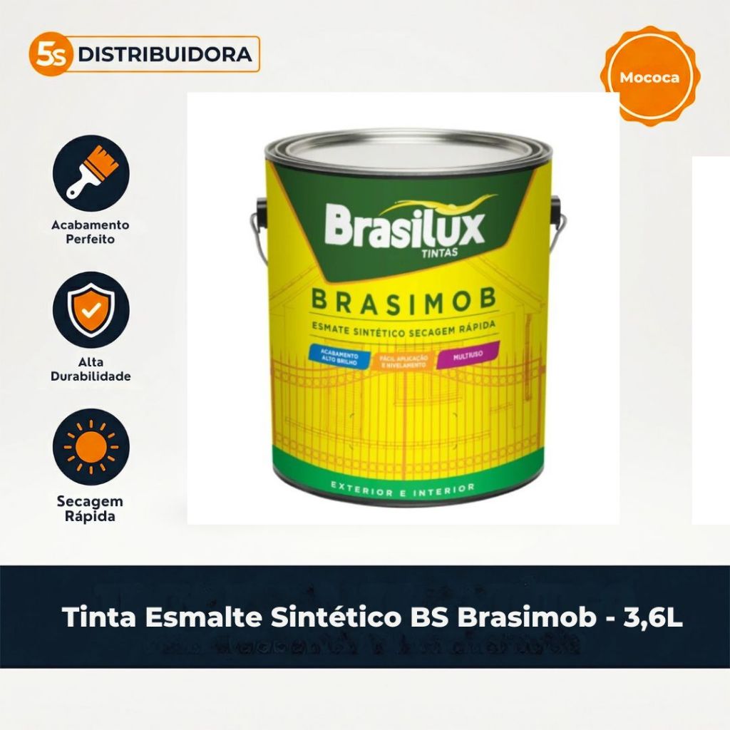 Tinta Esmalte Sintético BS Brasimob - 3,6L