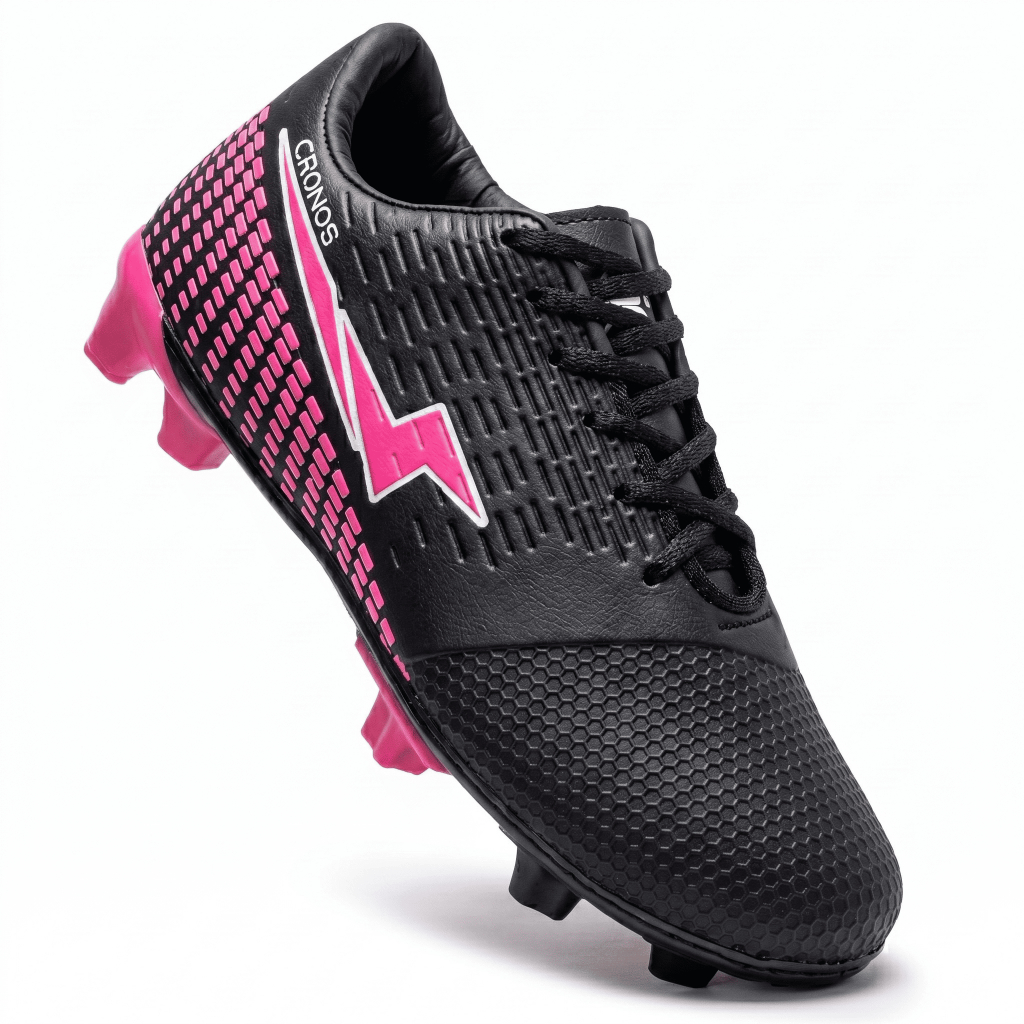 Chuteira Trava Adulto Campo Natural Biro Solado Costurado Masculino Feminino Cronos Dynamics