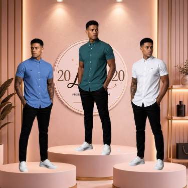 Camisa Masculina em Viscose com Elastano | Casual, Leve e Confortável Estilo Social | 20Luana20
